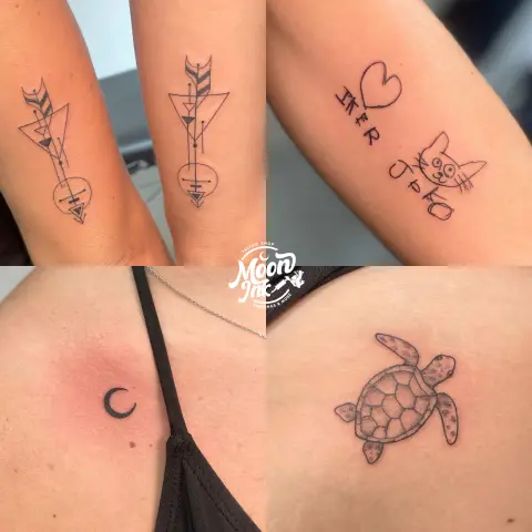 Fine line minimalist tattoo design